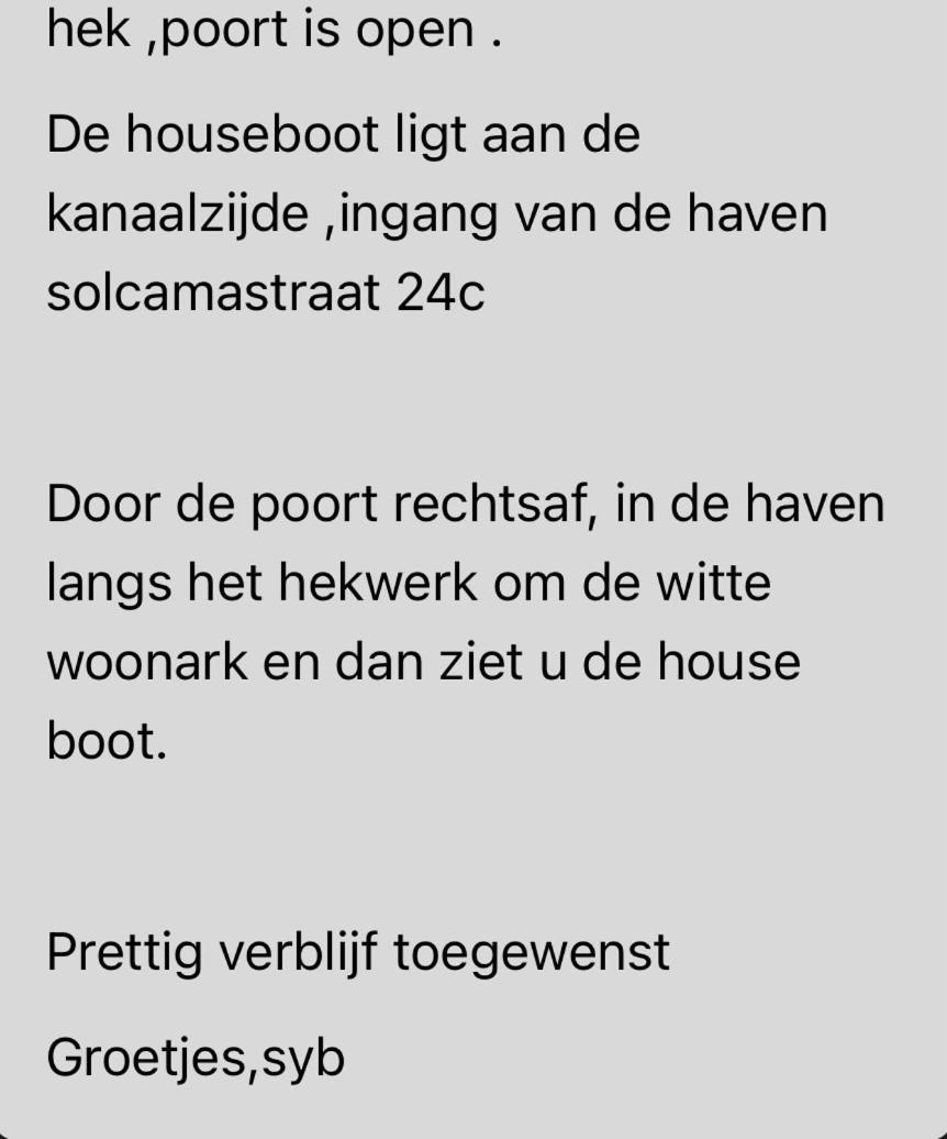 Houseboot Solcamastraat 24 C Otel Suameer Dış mekan fotoğraf